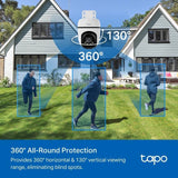 Tapo outdoor pan tilt security camera (British brand)