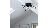 Argos Home black criss cross flush ceiling light 31cm, imported from the UK