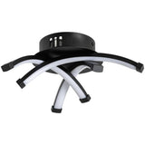 Argos Home black criss cross flush ceiling light 31cm, imported from the UK