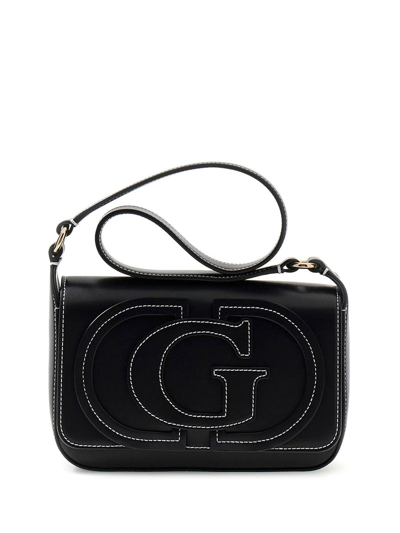 Guess Black Ruby Flap Shoulder Bag, UK version