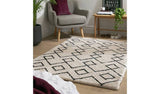 Argos Habitat Diamond Tufted Cream & Black Shaggy Rug - 120x170cm- Buy online at McGrocer