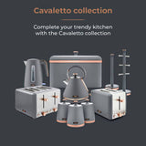 Tower 5-piece ceramic pan set with glass lids, imported from the UK