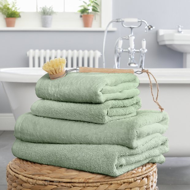 Habitat 4 piece towel bale green, UK version