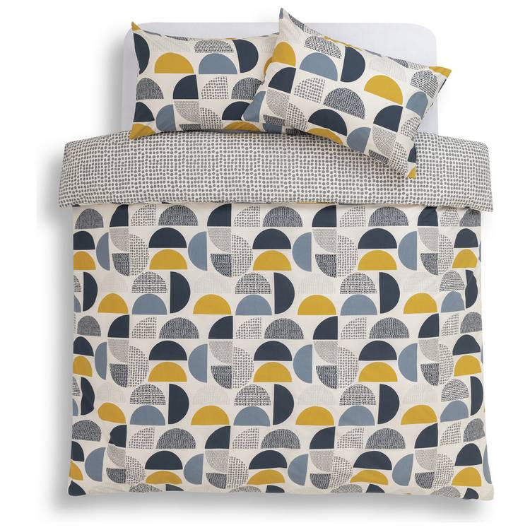 Argos Home Geo Blocks bedding set single (British brand)
