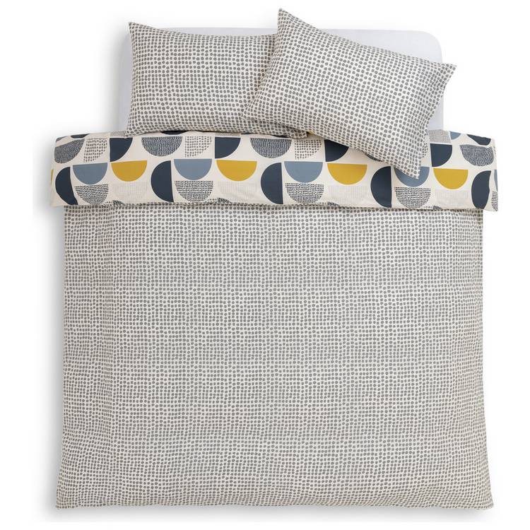 Argos Home Geo Blocks bedding set single (British brand)