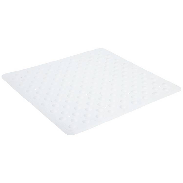 Argos Home rubber shower mat white 54x54cm, imported from the UK