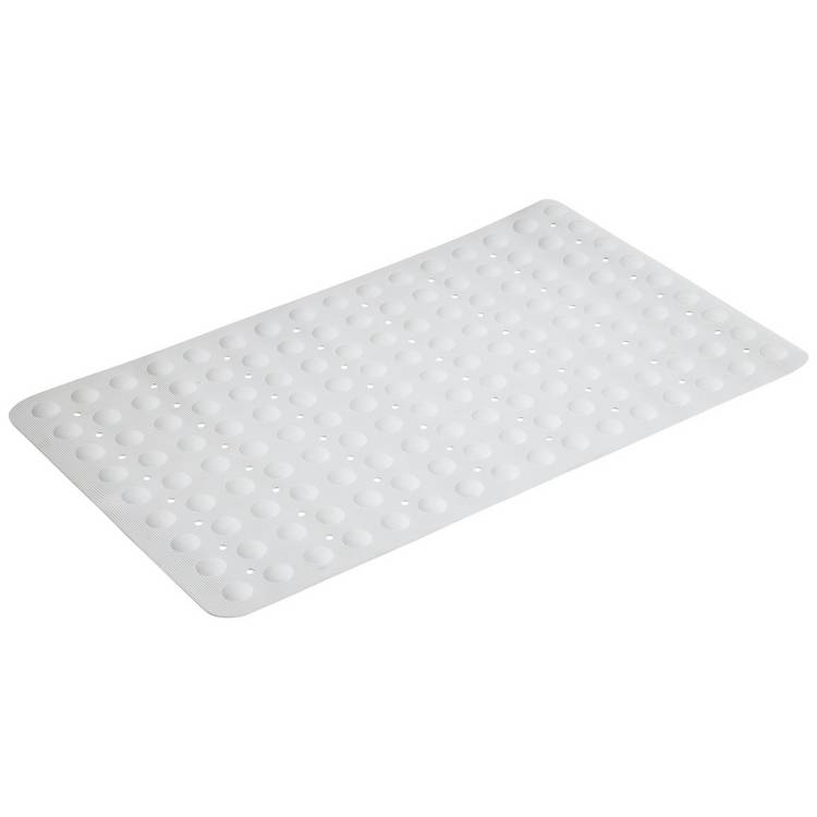 Argos Home rubber bath mat white 70x40cm, imported from the UK