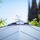 Palram Canopia hardtop aluminium and polycarbonate gazebo 3.6 x 3.6m, imported from the UK