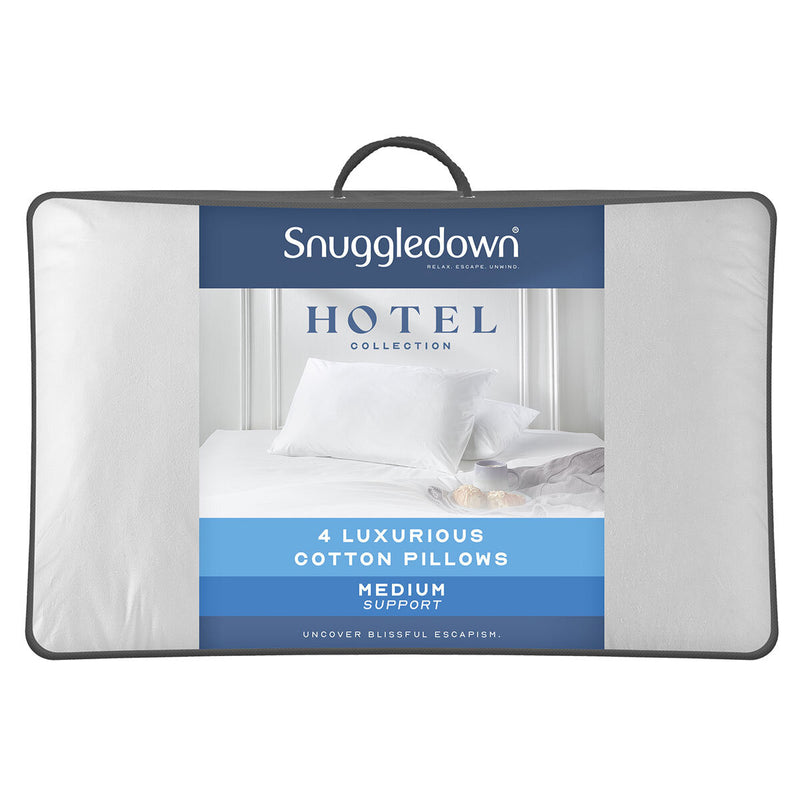 Snuggledown Clusterdown synthetic pillows 4-pack, imported from the UK