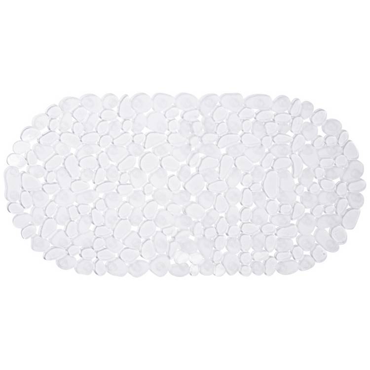 Argos Home clear pebbles bath mat 69x35cm, imported from the UK