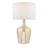 Lolek silver glass dual light table lamp 61cm, UK version