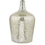Lolek silver glass dual light table lamp 61cm, UK version