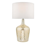 Lolek silver glass dual light table lamp 61cm, UK version