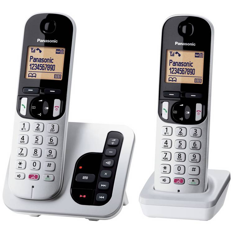 Panasonic twin cordless phone with answer machine (British brand)