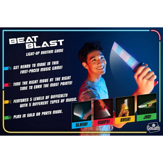 Goliath Games Beat Blast Music Game handheld rhythm toy (British brand)