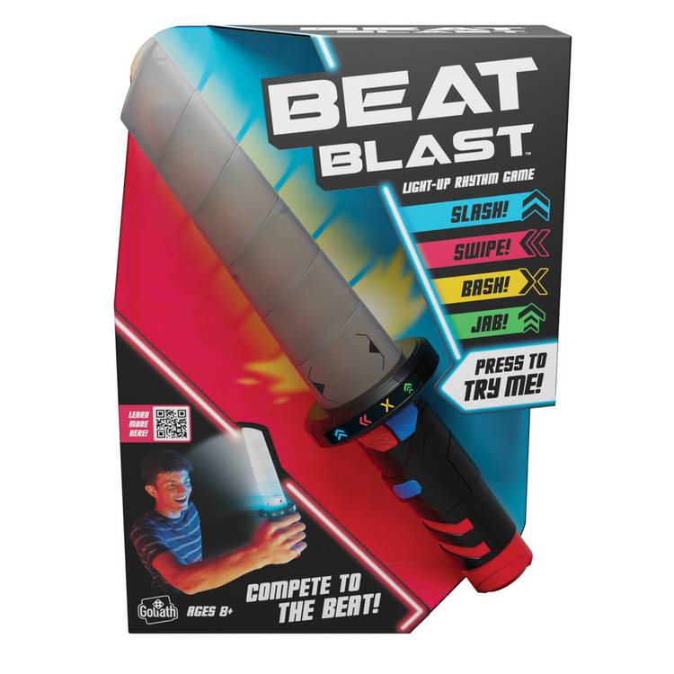 Goliath Games Beat Blast Music Game handheld rhythm toy (British brand)