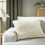 Habitat faux shearling cushion oatmeal 55x40cm (British brand)