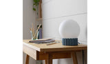 Argos Habitat Ribbed Globe Table Lamp - Blue & White- Buy online at McGrocer