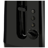 Cookworks black toaster with wide slots, UK version