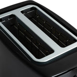 Cookworks black toaster with wide slots, UK version