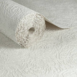 Superfresco Swirl White Wallpaper roll, paintable design (British brand)