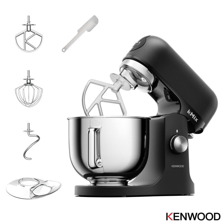 Kenwood kMix stand mixer Matt Black 5L, UK version