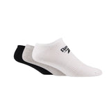 Reebok no show socks 6 pack in black, white, grey (British brand)
