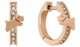 Argos Radley 18ct Rose Gold Plated Huggie Hoop Earrings- Buy online at McGrocer
