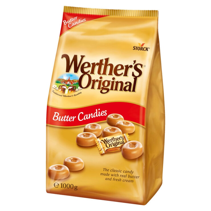 Werther's Original caramel hard candies 1kg (British brand)
