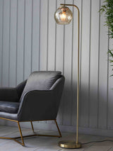 Next Gallery Home Gold Dilan 1 Bulb Floor Light- Buy online at McGrocer