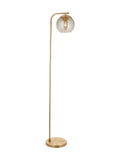 Gallery Home Gold Dilan floor light champagne glass brushed brass (British brand)