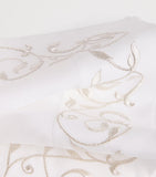 Dea linen embroidered scroll placemat 35cm x 50cm - British product