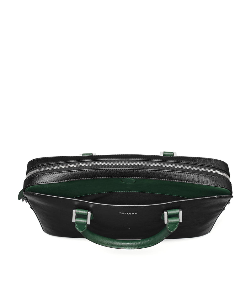 Aspinal of London slim leather Shield briefcase (British brand)