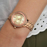 Sekonda Editions rose gold ladies bracelet watch with crystals, UK version