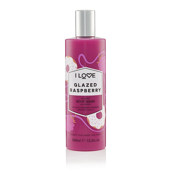 I Love Raspberry Scented Body Wash 350ml, UK version