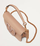 Valentino Garavani Small Leather Locò shoulder bag, imported from the UK