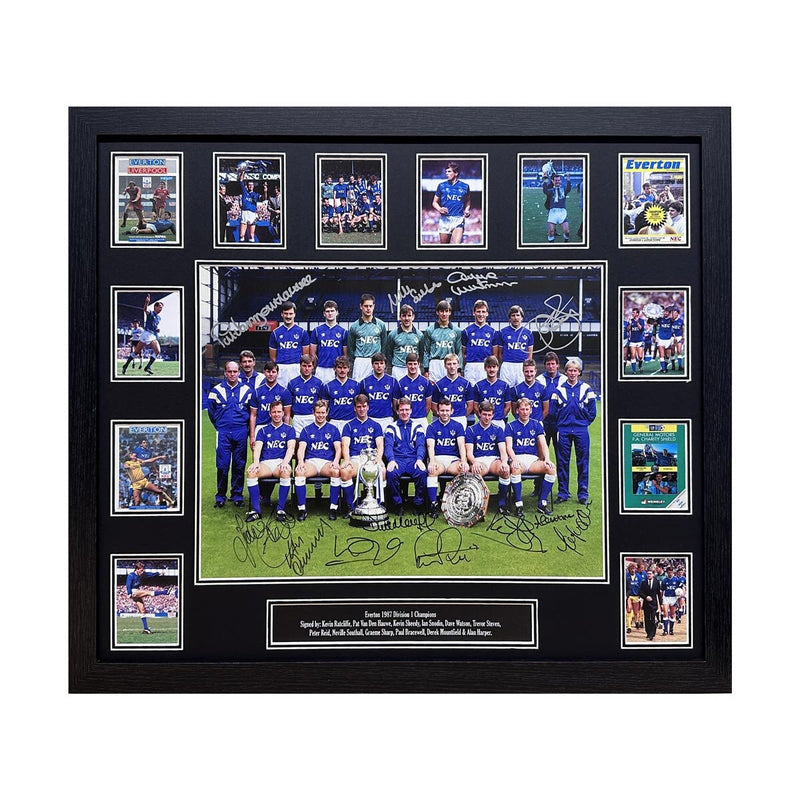 Allstarsignings Everton signed framed photo 16x12 inch - British product