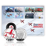 Royal Mail Red Arrows 50p Silver Proof Coin Cover, UK version