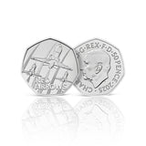 Royal Mail Red Arrows 50p coin cover (British brand)