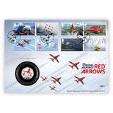Royal Mail Red Arrows 50p Silver Proof Coin Cover, UK version