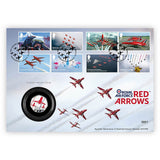 Royal Mail Red Arrows 50p Silver Proof Coin Cover, UK version