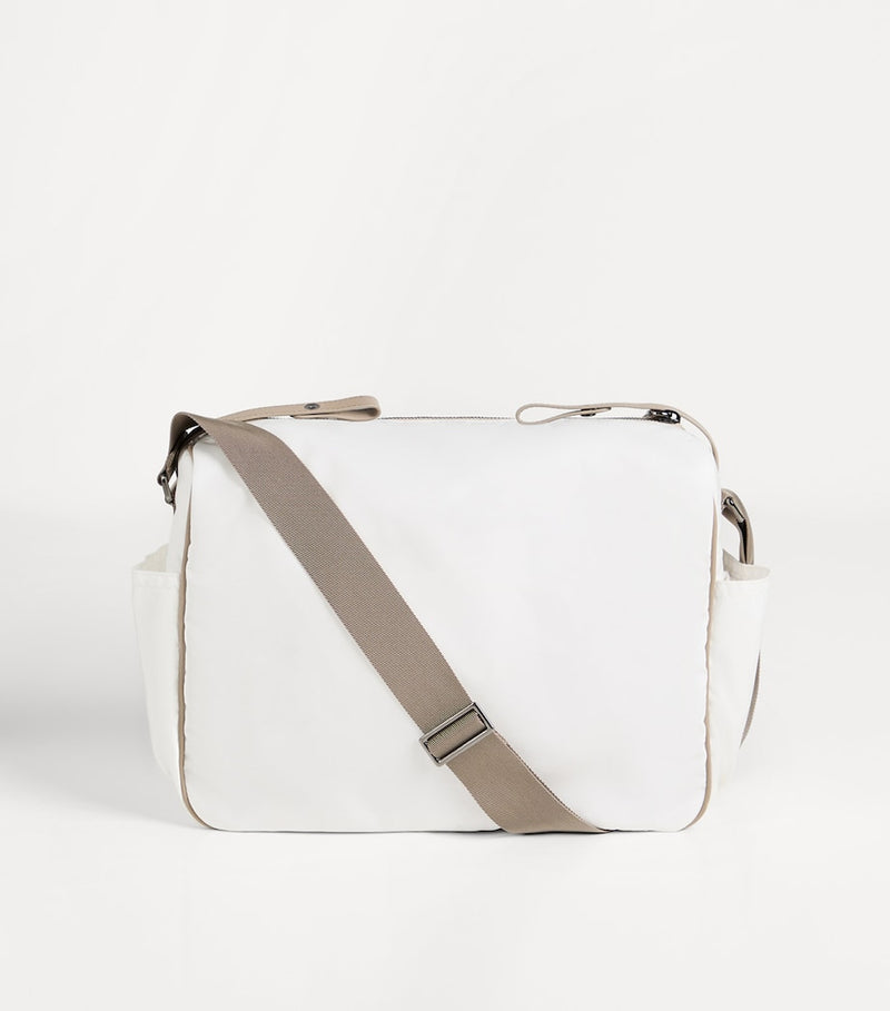 Brunello Cucinelli Kids leather-nylon changing bag, imported from the UK
