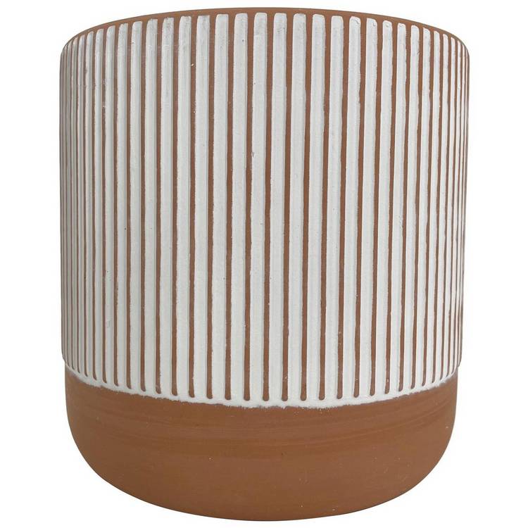 Habitat hand painted terracotta large planter 14.4cm (British brand)