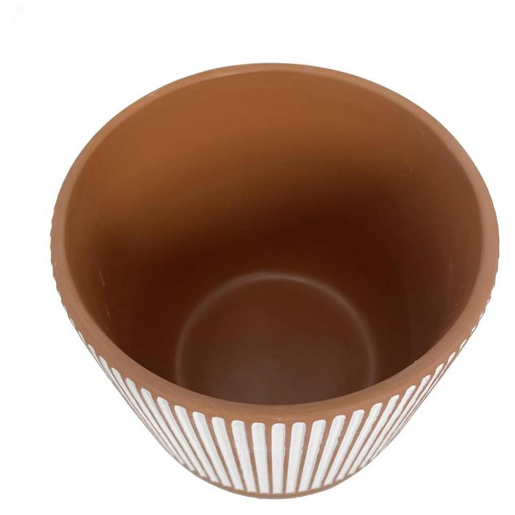 Habitat hand painted terracotta large planter 14.4cm (British brand)