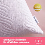 Silentnight hollowfibre pillow medium firm 74x48cm - British product