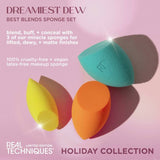 Real Techniques Dreamiest Dew 3 Sponge Set, imported from the UK