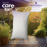 Slumberdown wool medium support pillow single 48x74cm, imported from the UK
