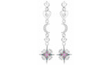 Argos Lipsy Silver Colour Crystal Celestial Drop Earrings- Buy online at McGrocer