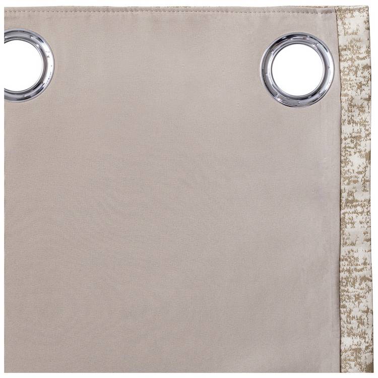 Argos Home Jaquard eyelet curtains cream 117x137cm, UK version