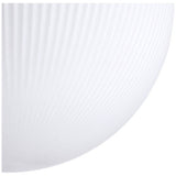 Habitat ribbed opal glass globe ceiling light white - British product